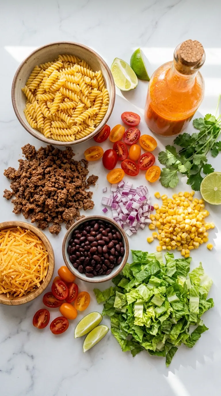 Taco Pasta Salad Ingredients