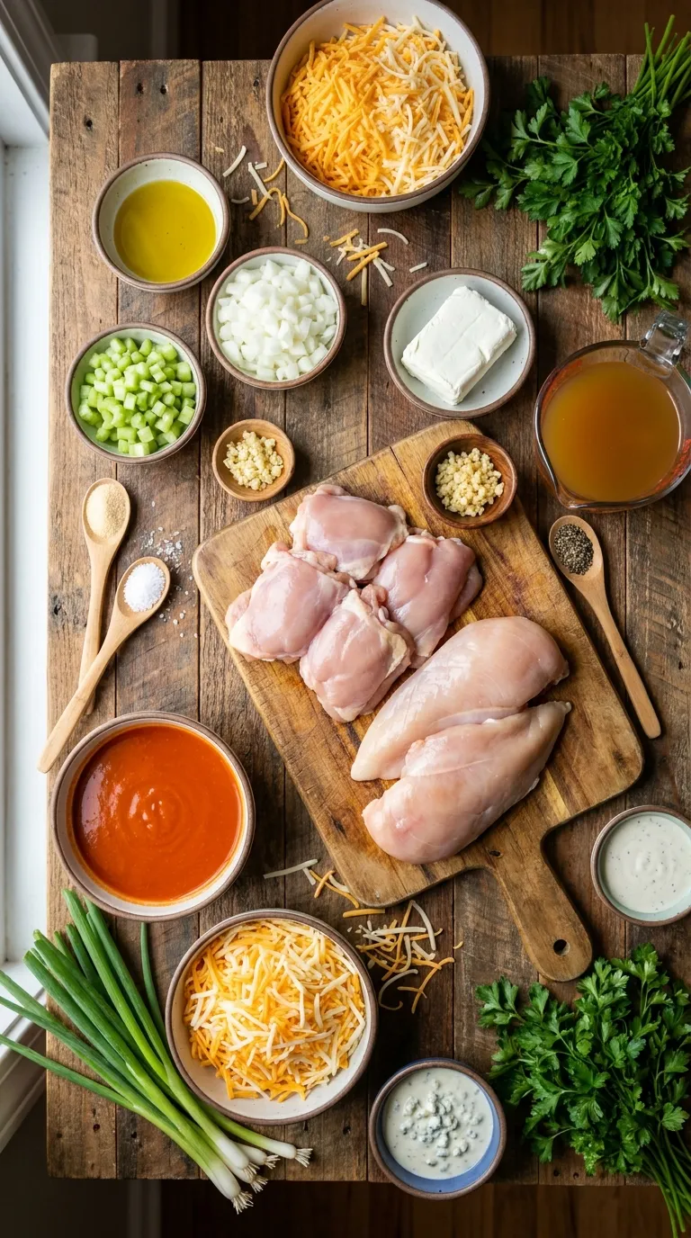 THIS KETO BUFFALO CHICKEN SKILLET IS PERFECT 2 Keto Buffalo Chicken Skillet Ingredients