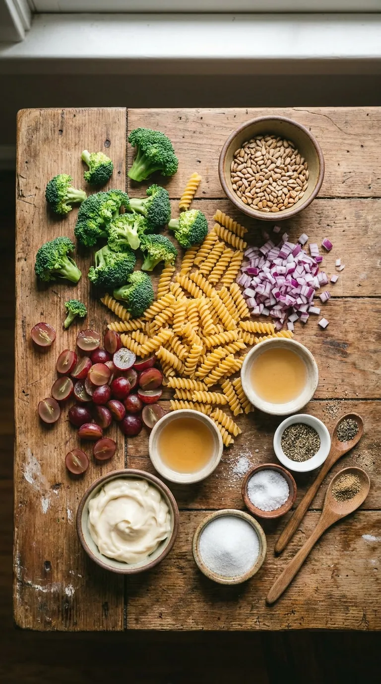 ULTIMATE BROCCOLI PASTA SALAD RECIPE 2 Broccoli Pasta Salad Ingredients
