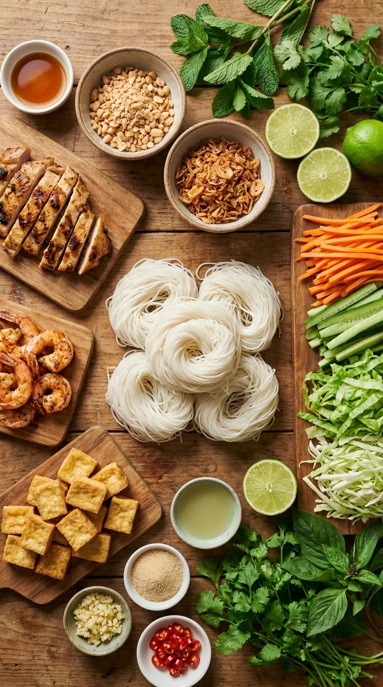 VIRAL VIETNAMESE NOODLE SALAD RECIPE 2 Vietnamese Noodle Salad Ingredients