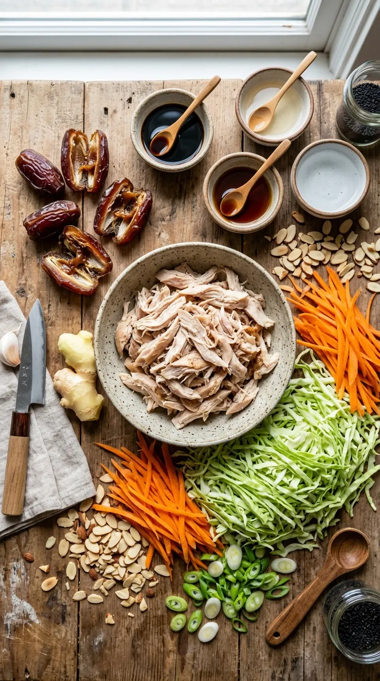 Whole30 Chinese Chicken Salad with Dates Ingredients