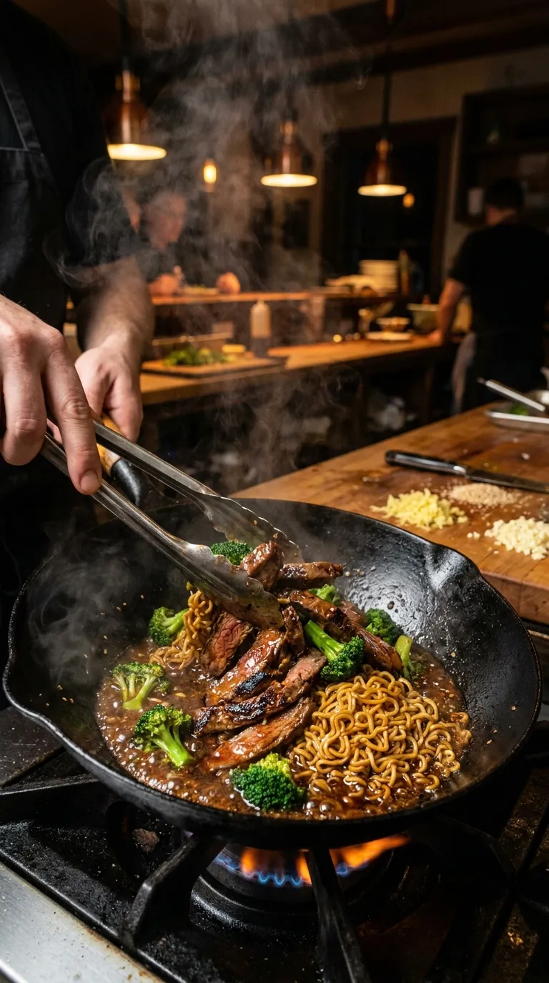 How to Make Beef and Broccoli Ramen Noodles