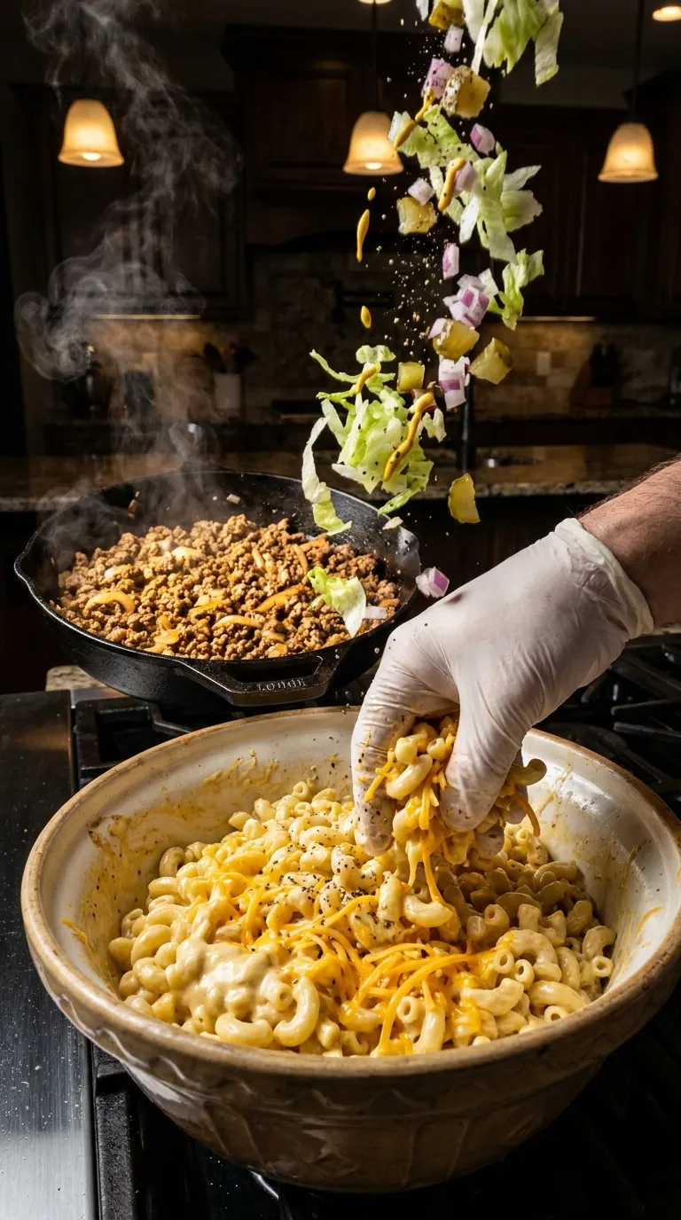 BIG MAC PASTA SALAD WITH GROUND BEEF 3 How to Make Big Mac Pasta Salad