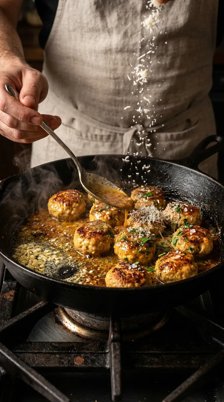 How to Make Garlic Butter Chicken Meatballs