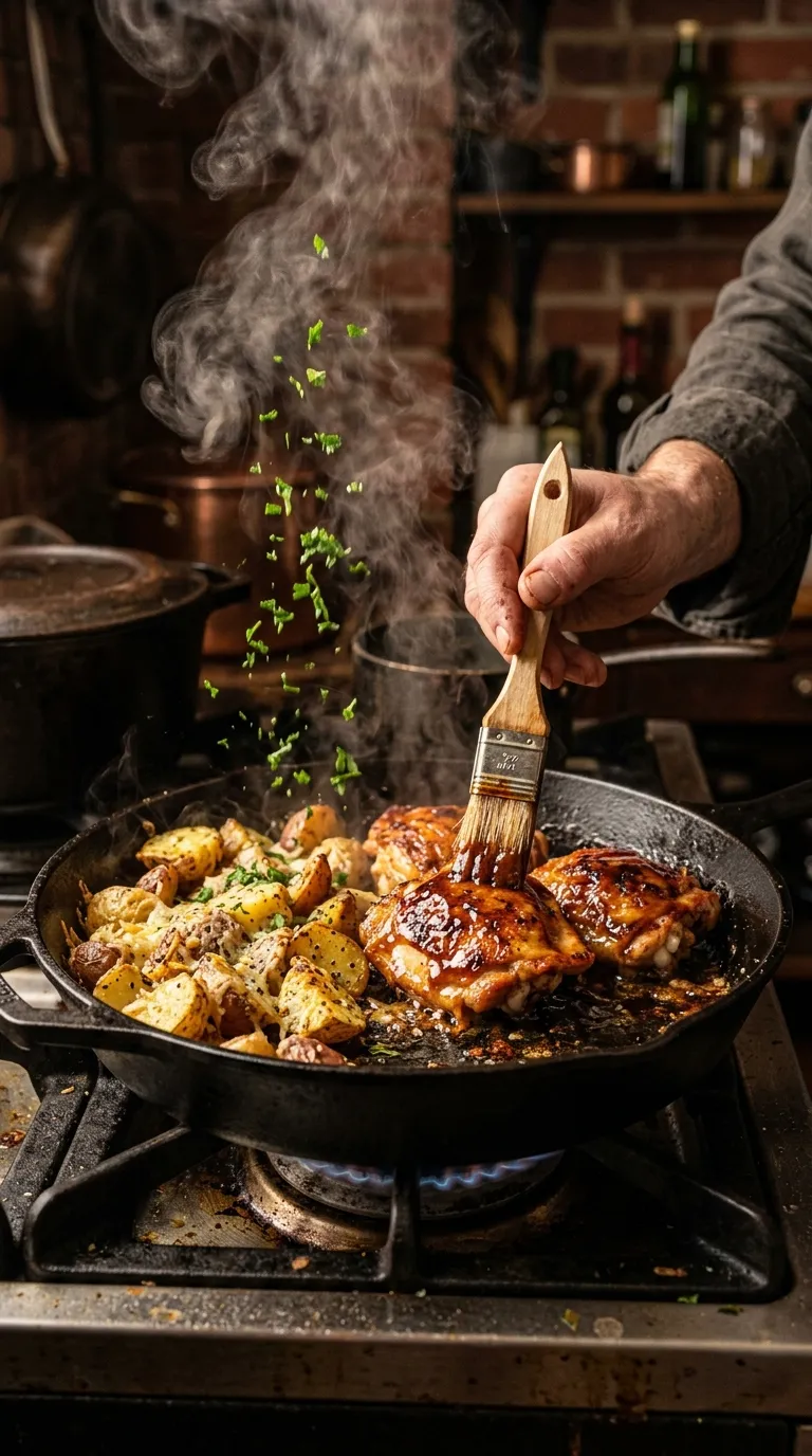 How to Make Honey BBQ Chicken & Garlic Parmesan Potatoes