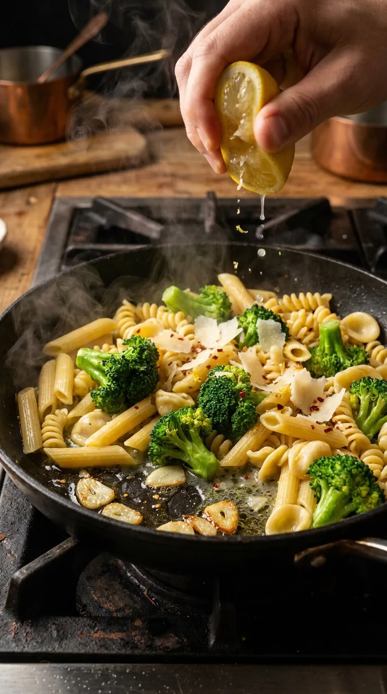 How to Make Lemon Broccoli Pasta
