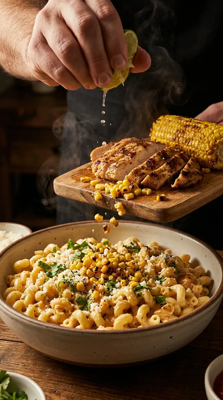 How to Make Mexican Street Corn Chicken Pasta Salad
