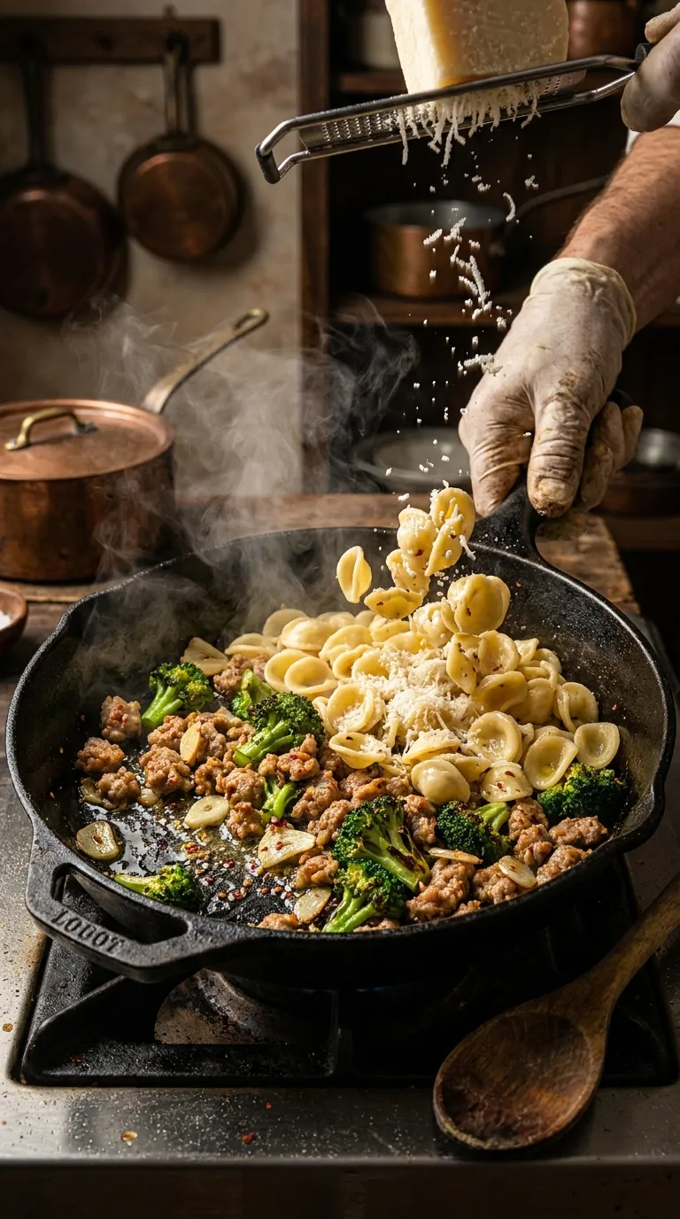ORECCHIETTE WITH SAUSAGE AND BROCCOLI ONE POT MEAL 3 How to Make Orecchiette With Sausage and Broccoli