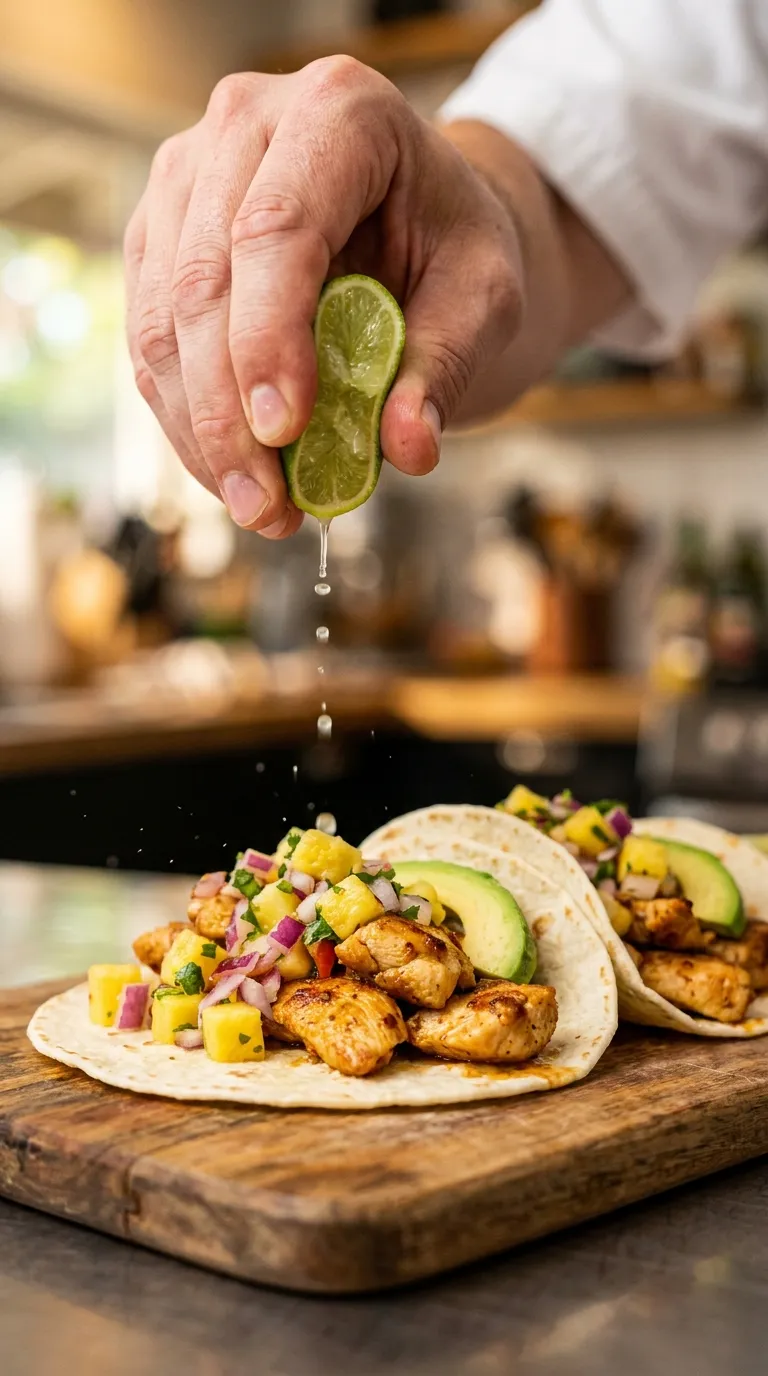 How to Make Pineapple Chicken Tacos