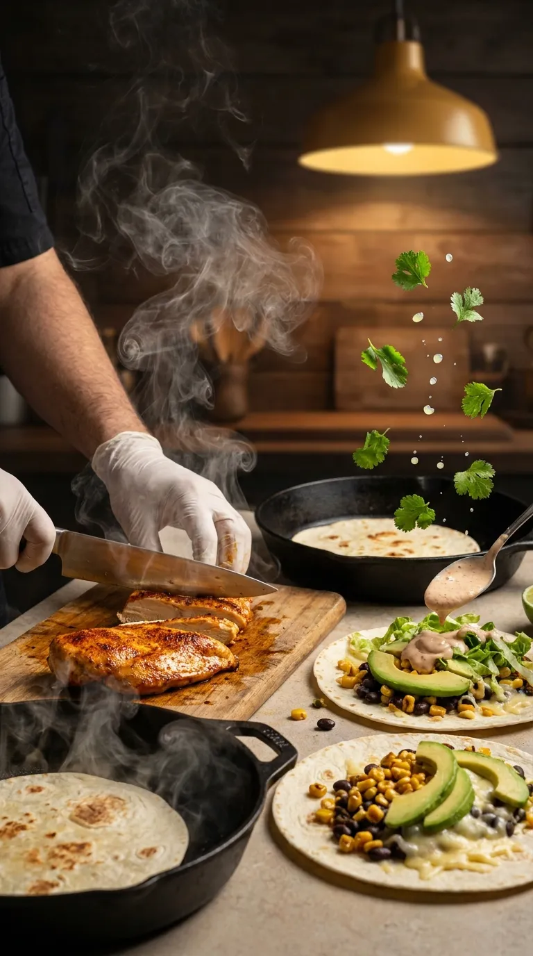 How to Make Southwest Chicken Wraps