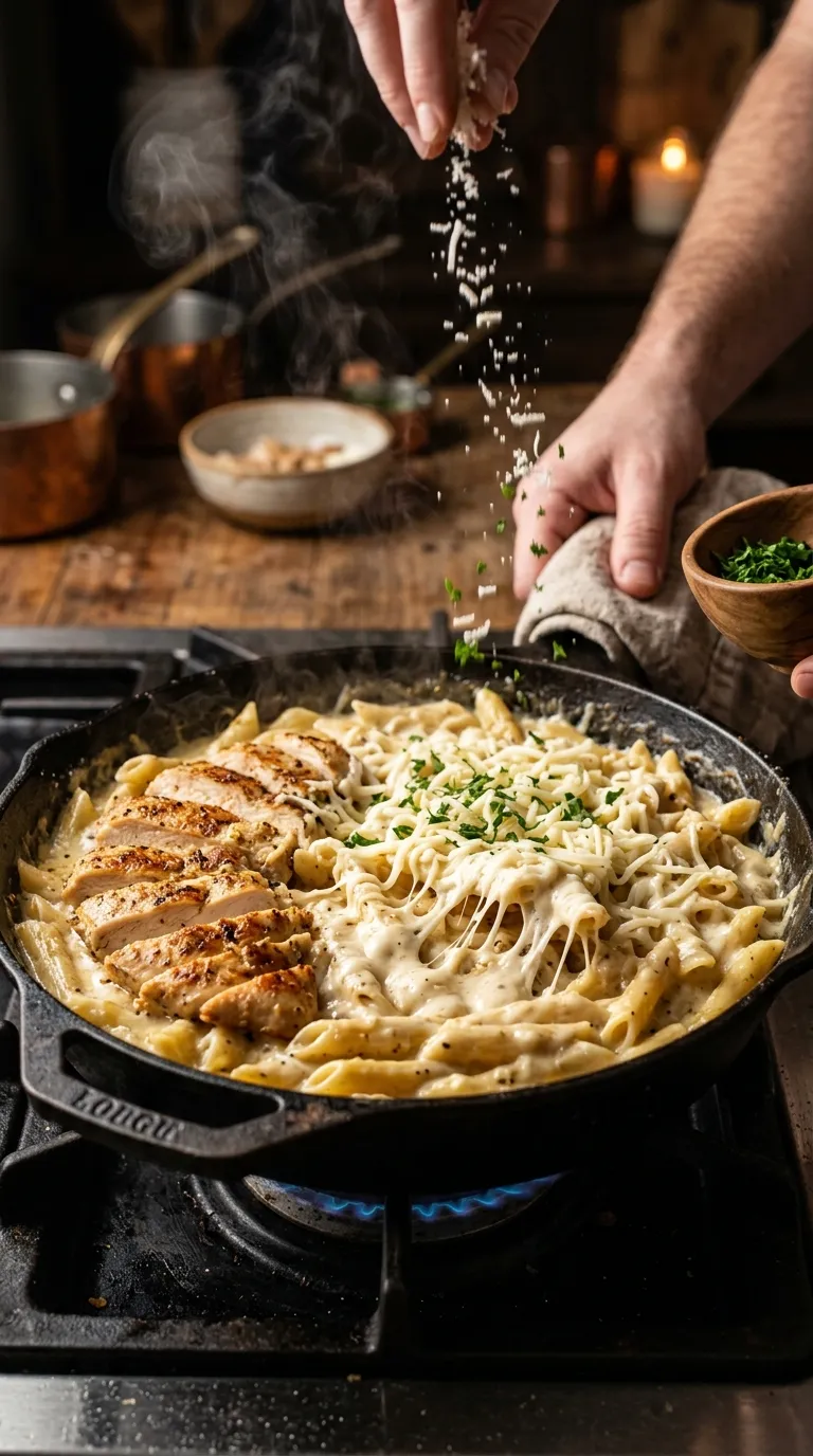THIS GARLIC PARMESAN CHICKEN ALFREDO BAKE IS PERFECT 3 How to Make Garlic Parmesan Chicken Alfredo Bake