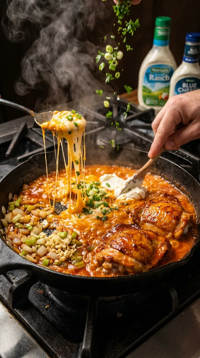 THIS KETO BUFFALO CHICKEN SKILLET IS PERFECT 3 How to Make Keto Buffalo Chicken Skillet