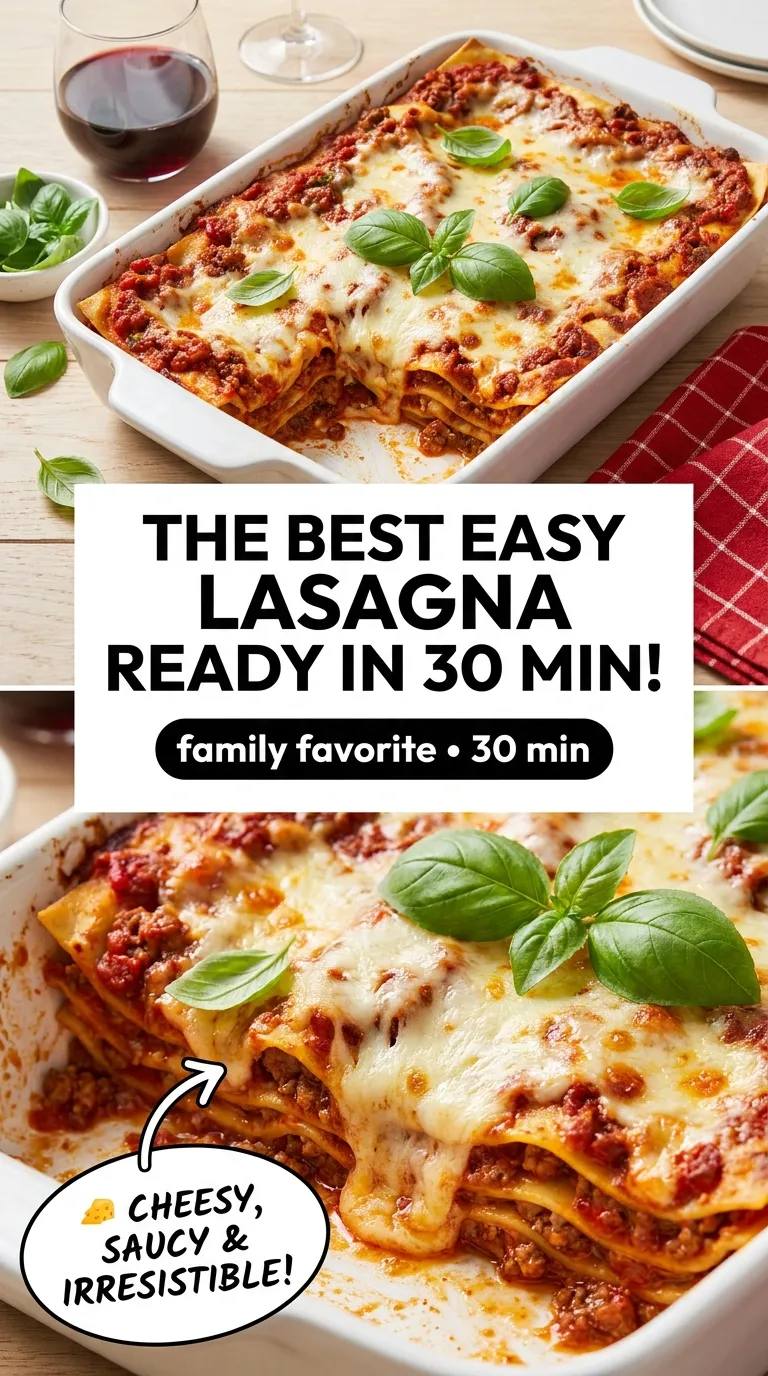 30 MINUTE LASAGNA THE EASY WAY 4 Lasagna Recipe