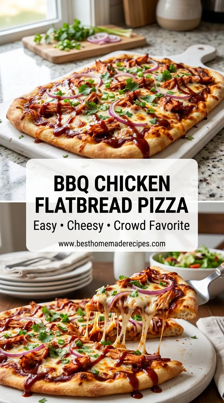 BBQ CHICKEN FLATBREAD PIZZA QUICK DINNER WIN 4 BBQ Chicken Flatbread Pizza Recipe