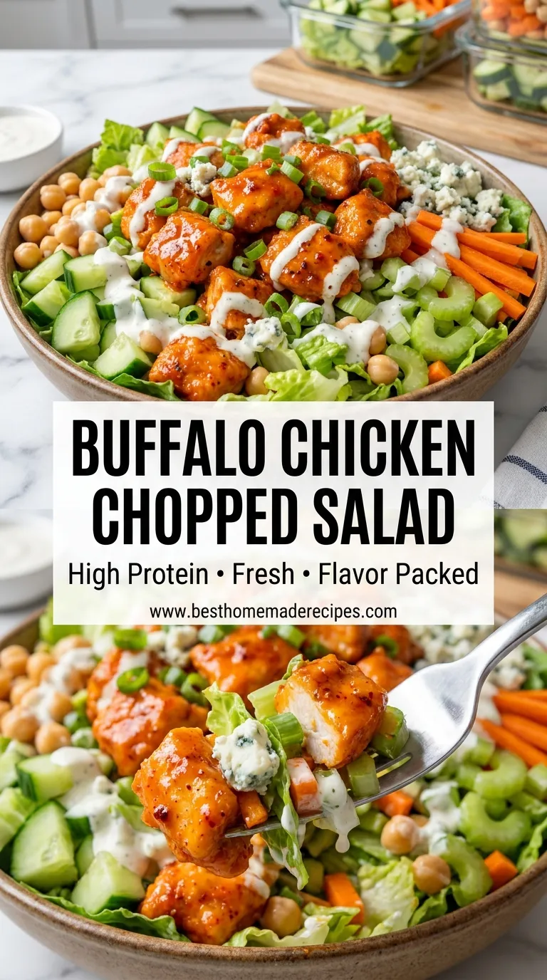 BUFFALO CHICKEN CHOPPED SALAD EVERYONE LOVES 4 Buffalo Chicken Chopped Salad Recipe