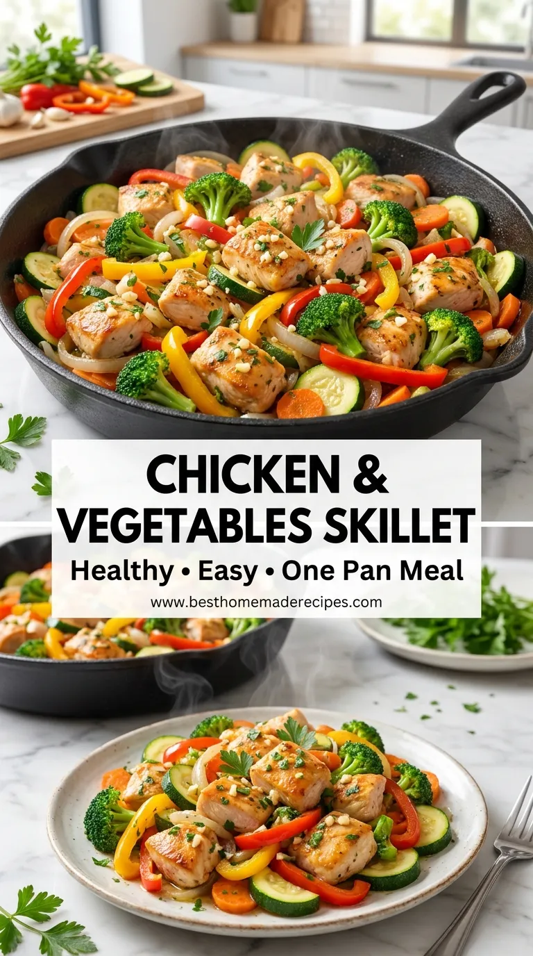 CHICKEN AND VEGETABLES SKILLET FOR BUSY WEEKNIGHTS 4 Chicken and Vegetables Skillet Recipe