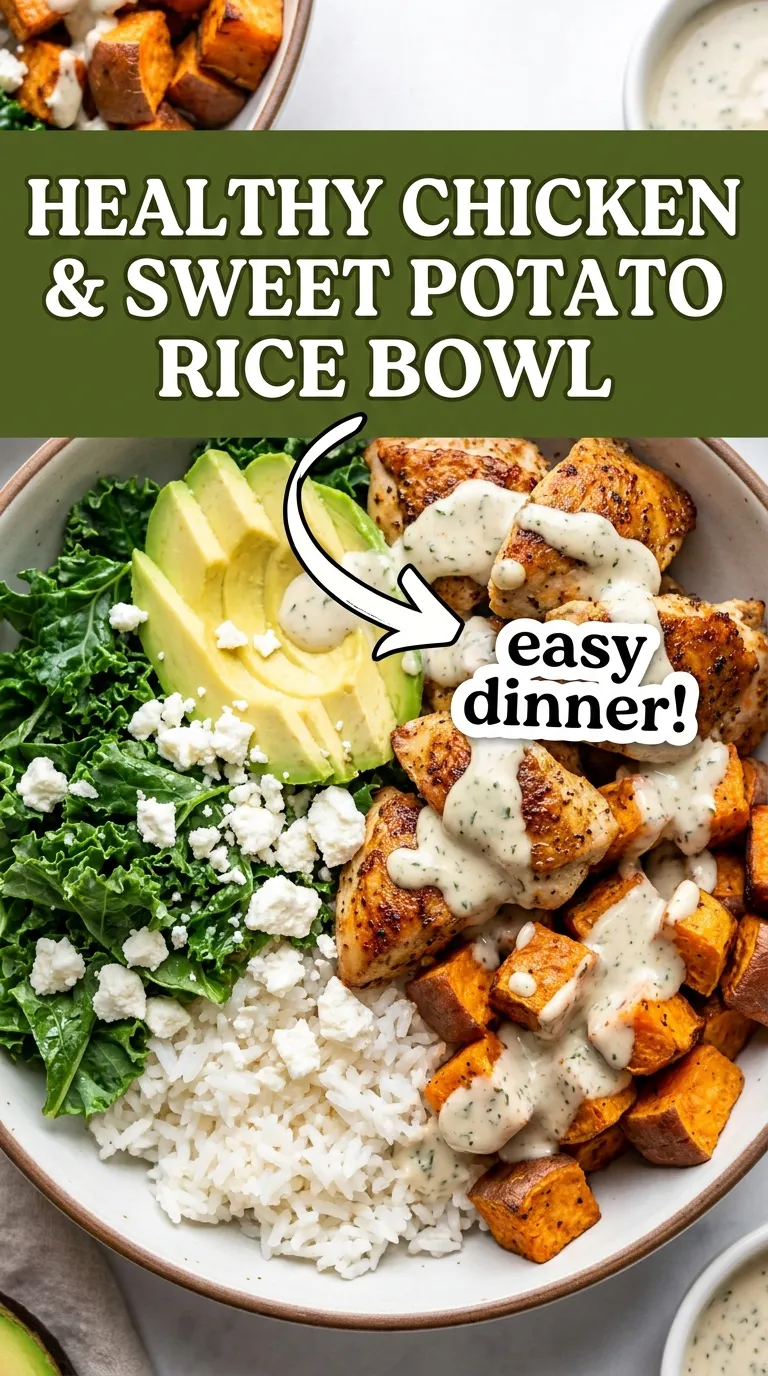 CHICKEN SWEET POTATO RICE BOWL KID FAVORITE 4 Chicken Sweet Potato Rice Bowl Recipe