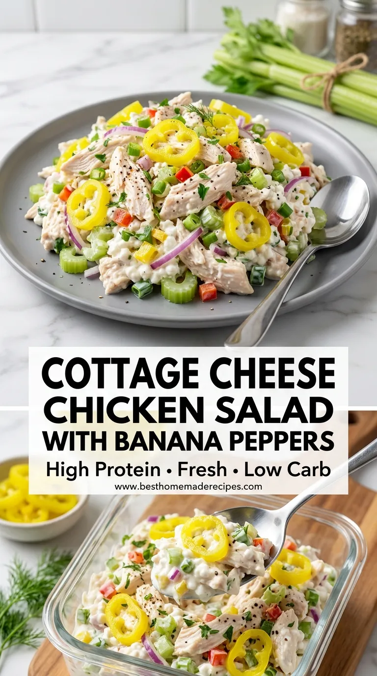 Cottage Cheese Chicken Salad with Banana Peppers Recipe