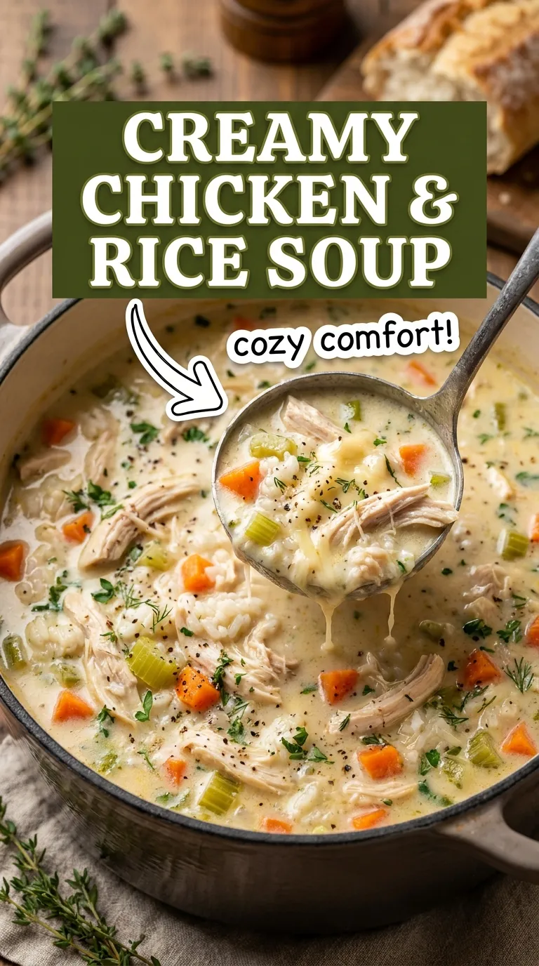 Creamy Chicken and Rice Soup Recipe