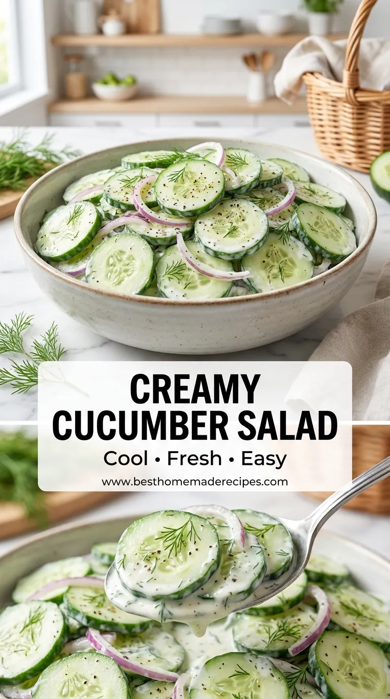 Creamy Cucumber Salad Recipe