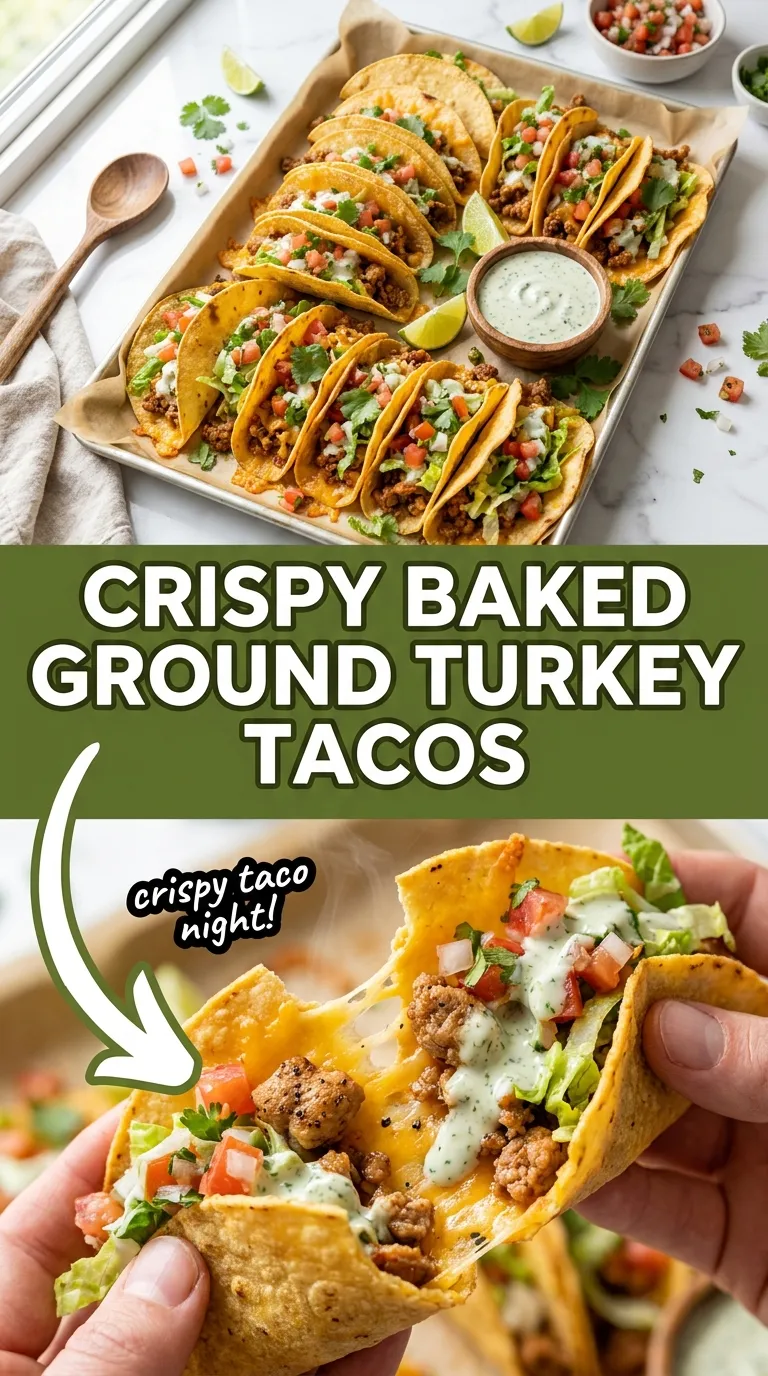 CRISPY BAKED GROUND TURKEY TACOS RECIPE 4 Crispy Baked Ground Turkey Tacos Recipe