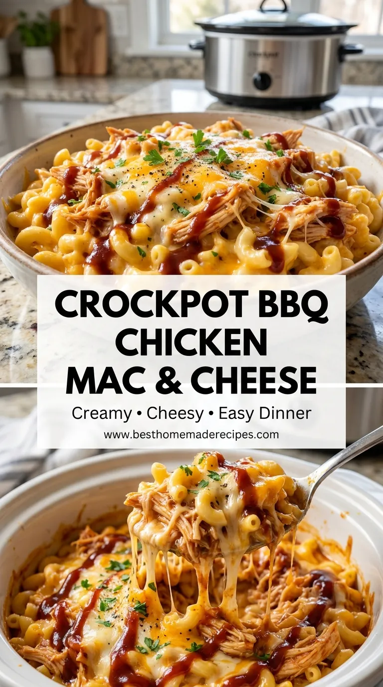 CROCKPOT BBQ CHICKEN MAC AND CHEESE PERFECTION 4 Crockpot BBQ Chicken Mac And Cheese Recipe