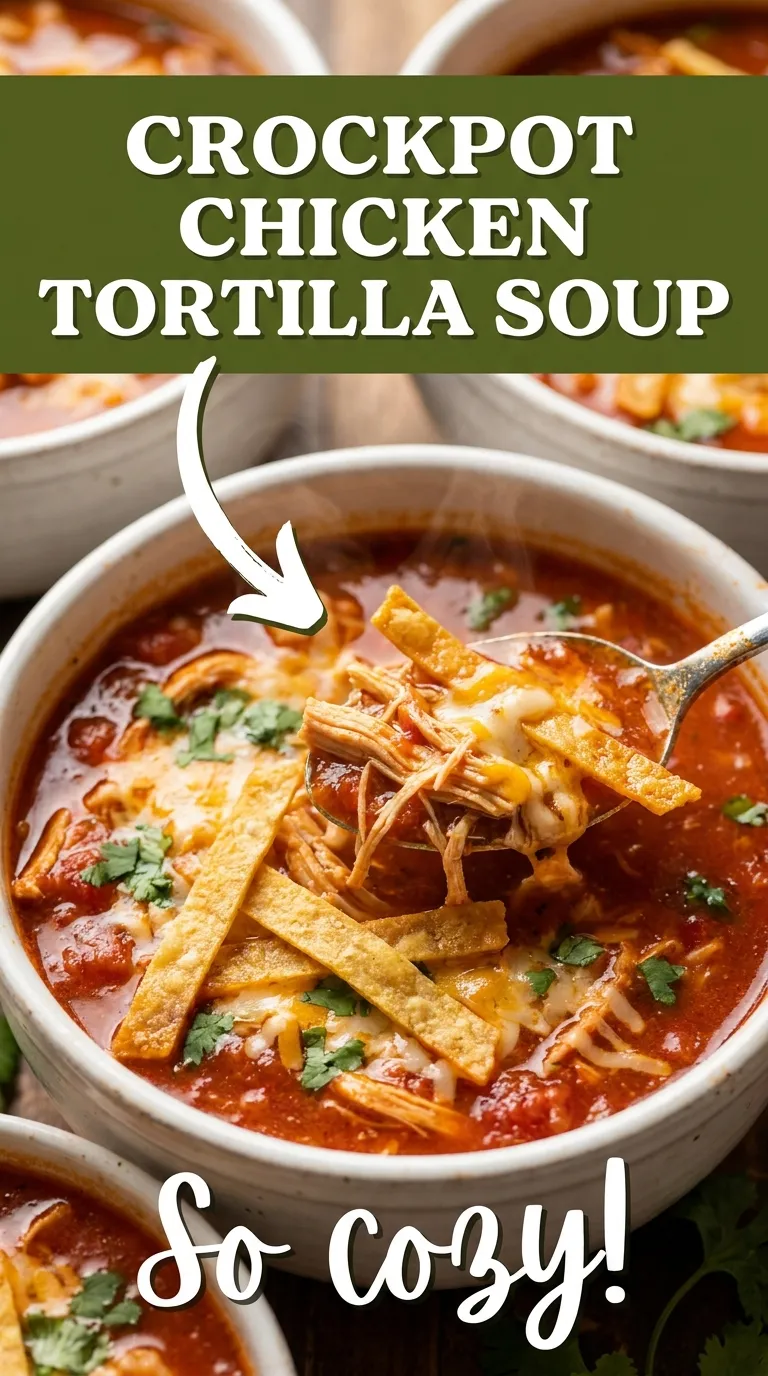 Crockpot Chicken Tortilla Soup Recipe