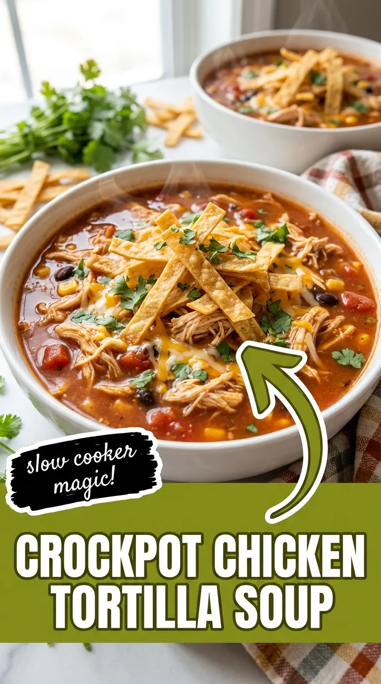 Crockpot Chicken Tortilla Soup Recipe