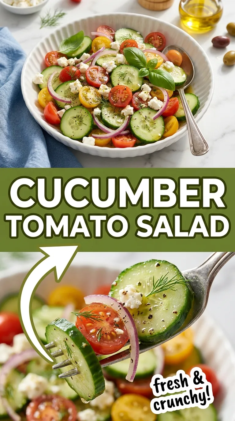 Greek Cucumber Tomato Salad Recipe