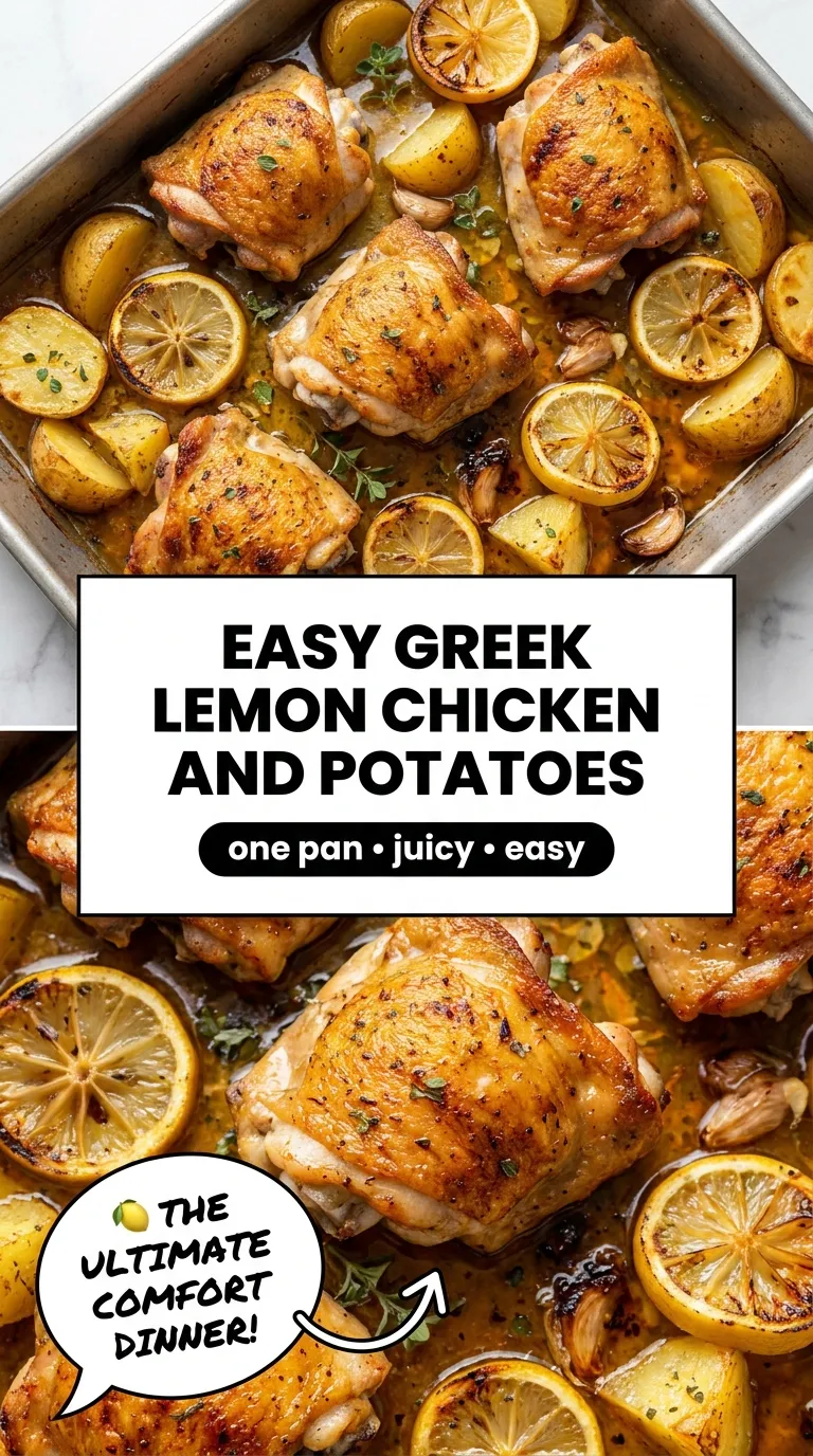 GREEK LEMON CHICKEN AND POTATOES SOAKS UP FLAVOR 4 Greek Lemon Chicken And Potatoes Recipe