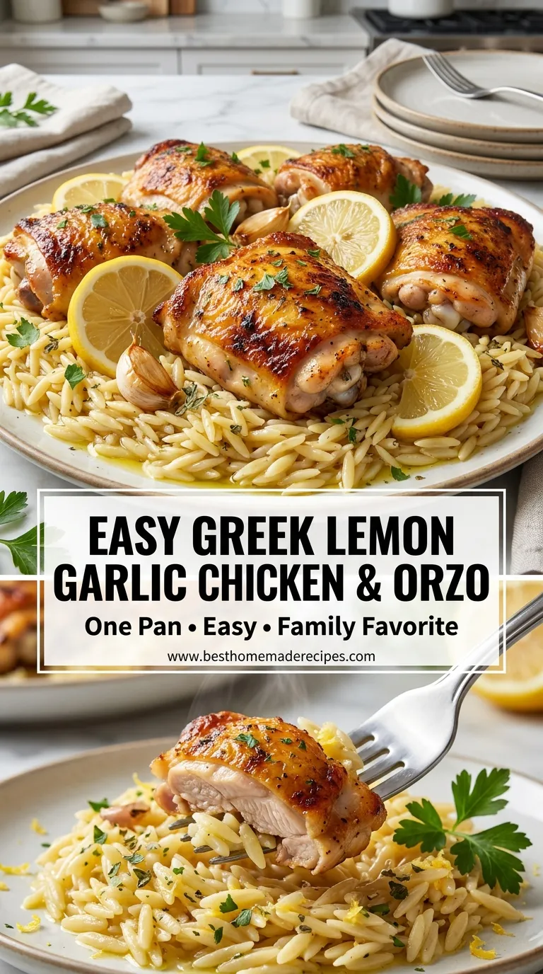 GREEK LEMON GARLIC CHICKEN AND ORZO PERFECTION 4 Greek Lemon Garlic Chicken And Orzo Recipe