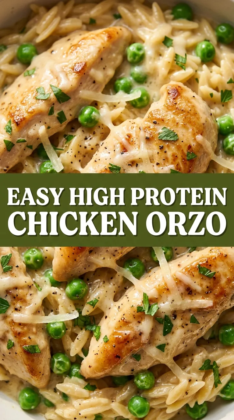 High Protein Chicken Orzo Recipe