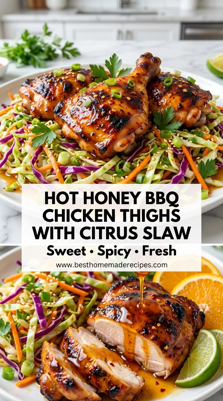 Hot Honey BBQ Chicken Thighs Recipe