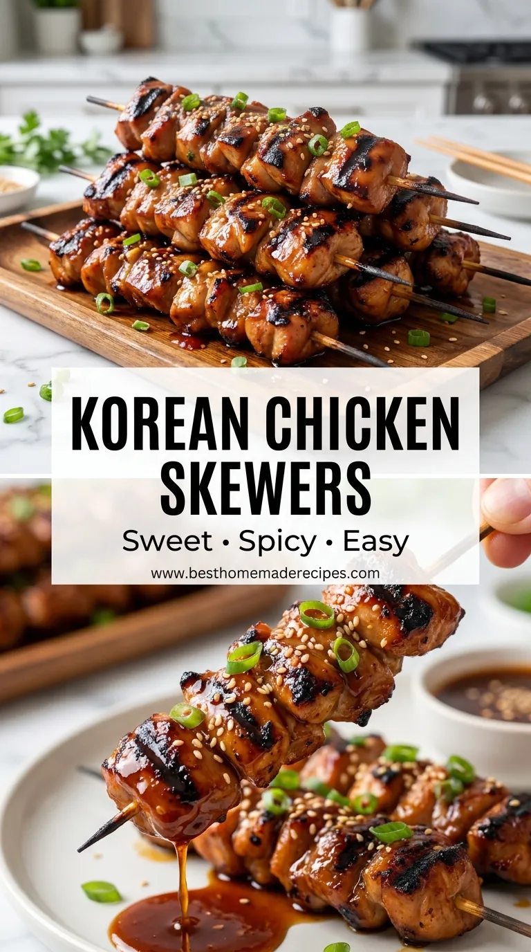 Korean Chicken Skewers Recipe