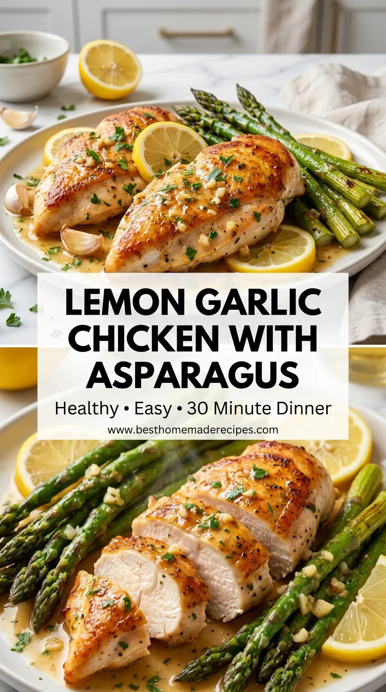 Lemon Garlic Chicken with Asparagus Recipe