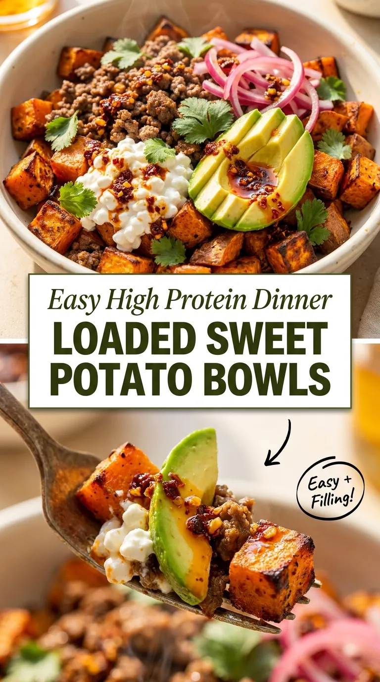 LOADED SWEET POTATO BOWLS EASY DINNER 4 Loaded Sweet Potato Bowls Recipe