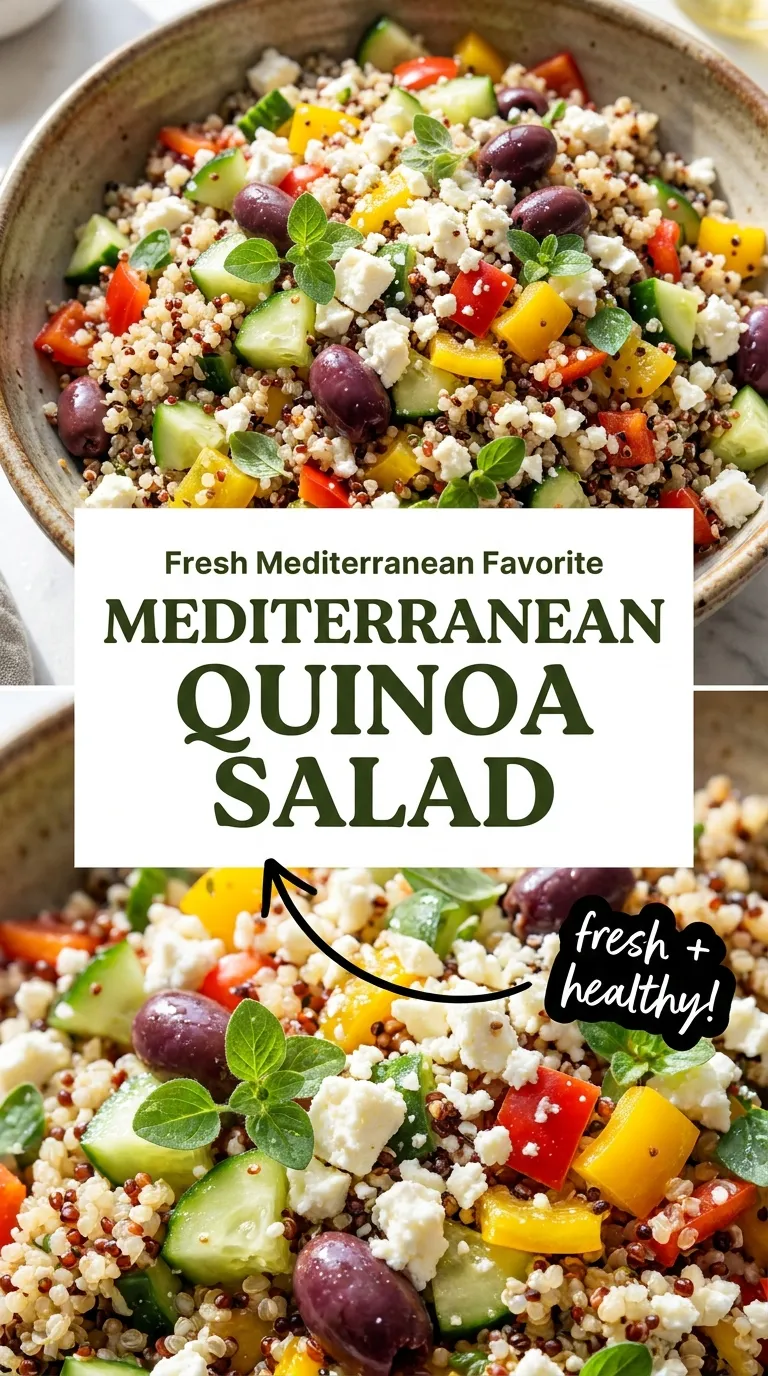 MEDITERRANEAN QUINOA SALAD A FRESH LIGHT MEAL 4 Mediterranean Quinoa Salad Recipe