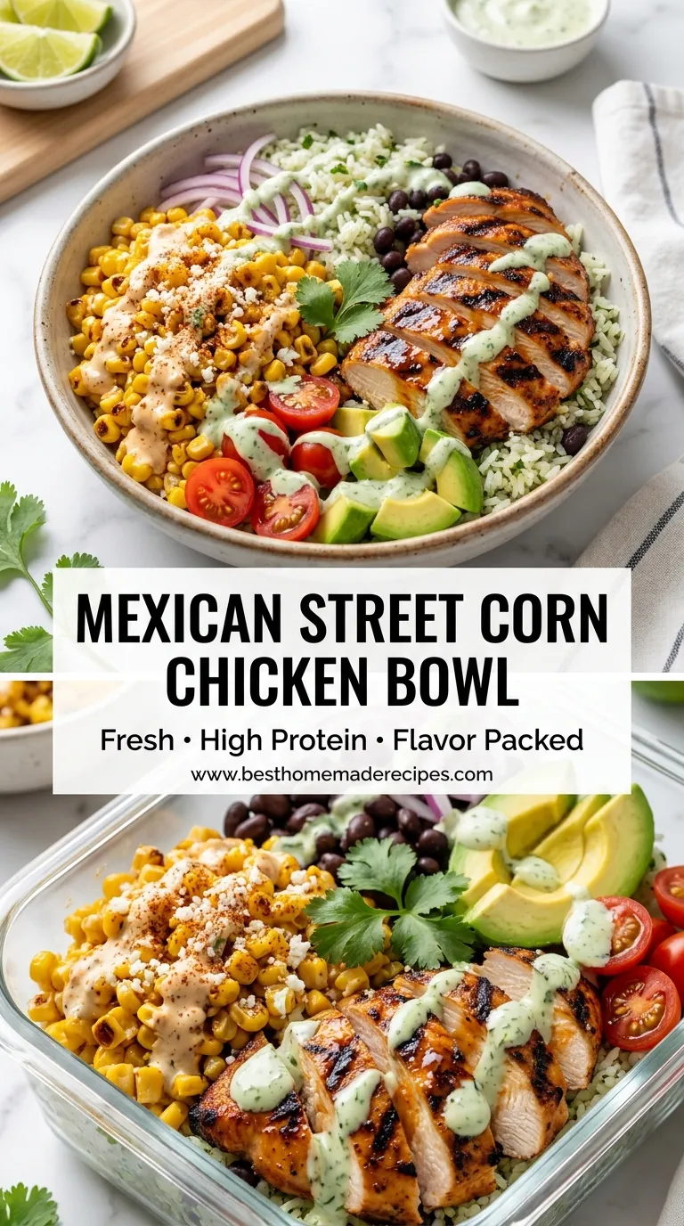 MEXICAN STREET CORN CHICKEN BOWL WEEKNIGHT WINNER 4 Mexican Street Corn Chicken Bowl Recipe