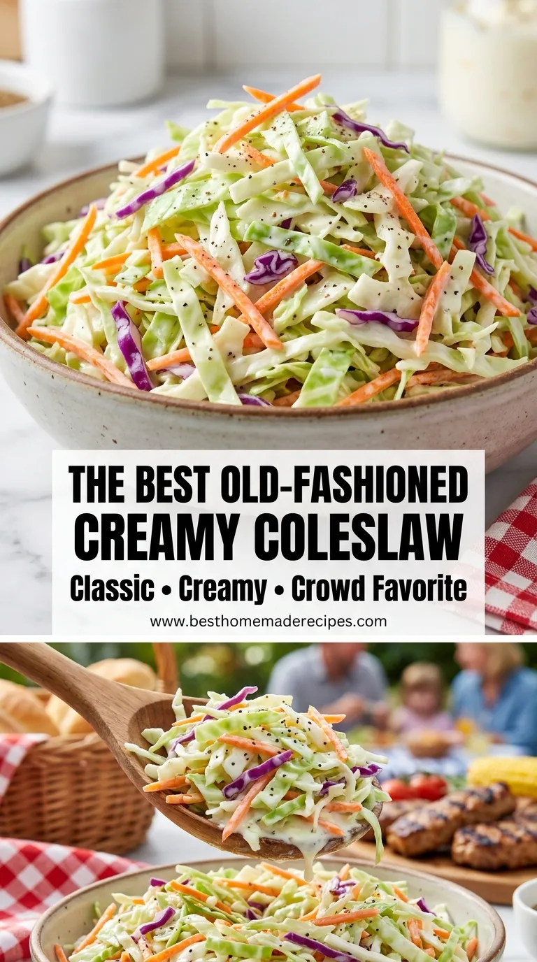 OLD FASHIONED CREAMY COLESLAW IS SUMMER PERFECTION 4 Old-Fashioned Creamy Coleslaw Recipe