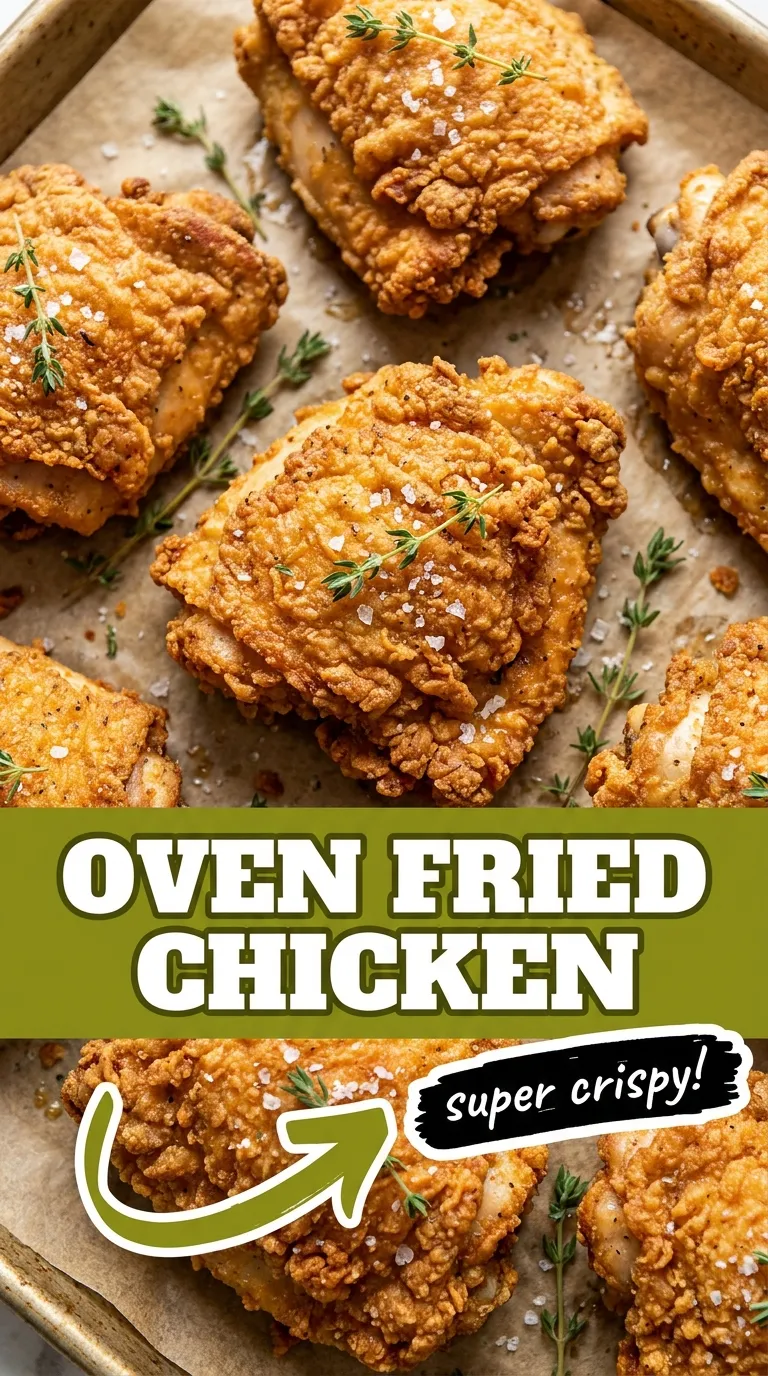OVEN FRIED CHICKEN CRISPY SECRET REVEALED 4 Oven Fried Chicken Recipe