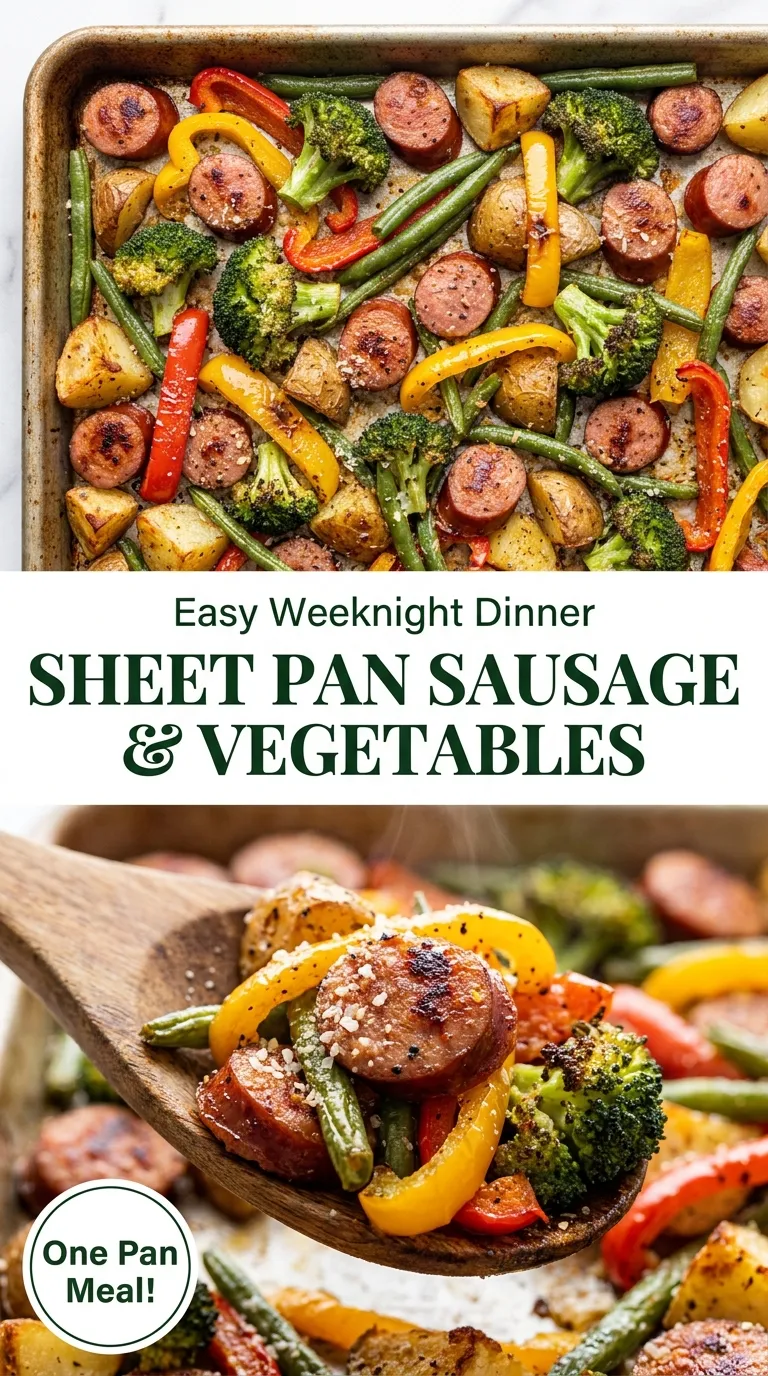 Sheet Pan Sausage And Vegetables Recipe