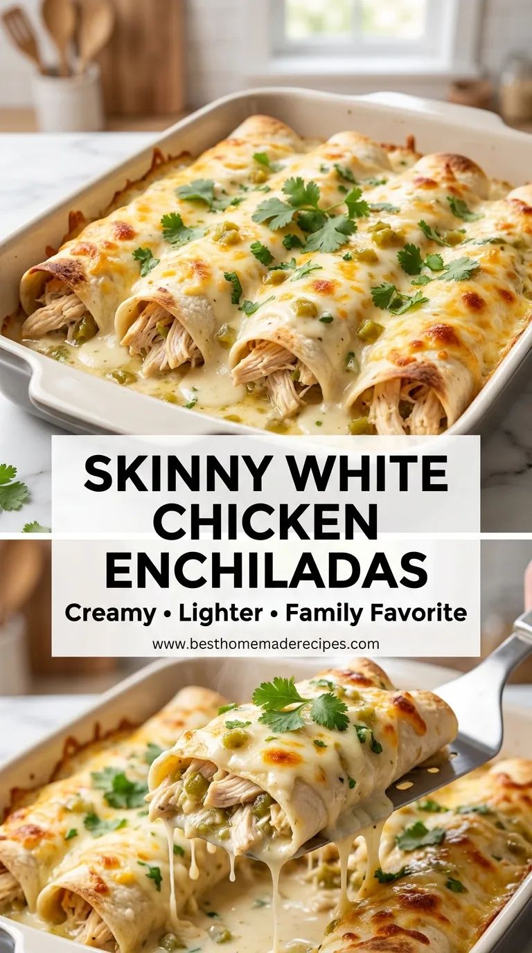 Skinny White Chicken Enchiladas Recipe