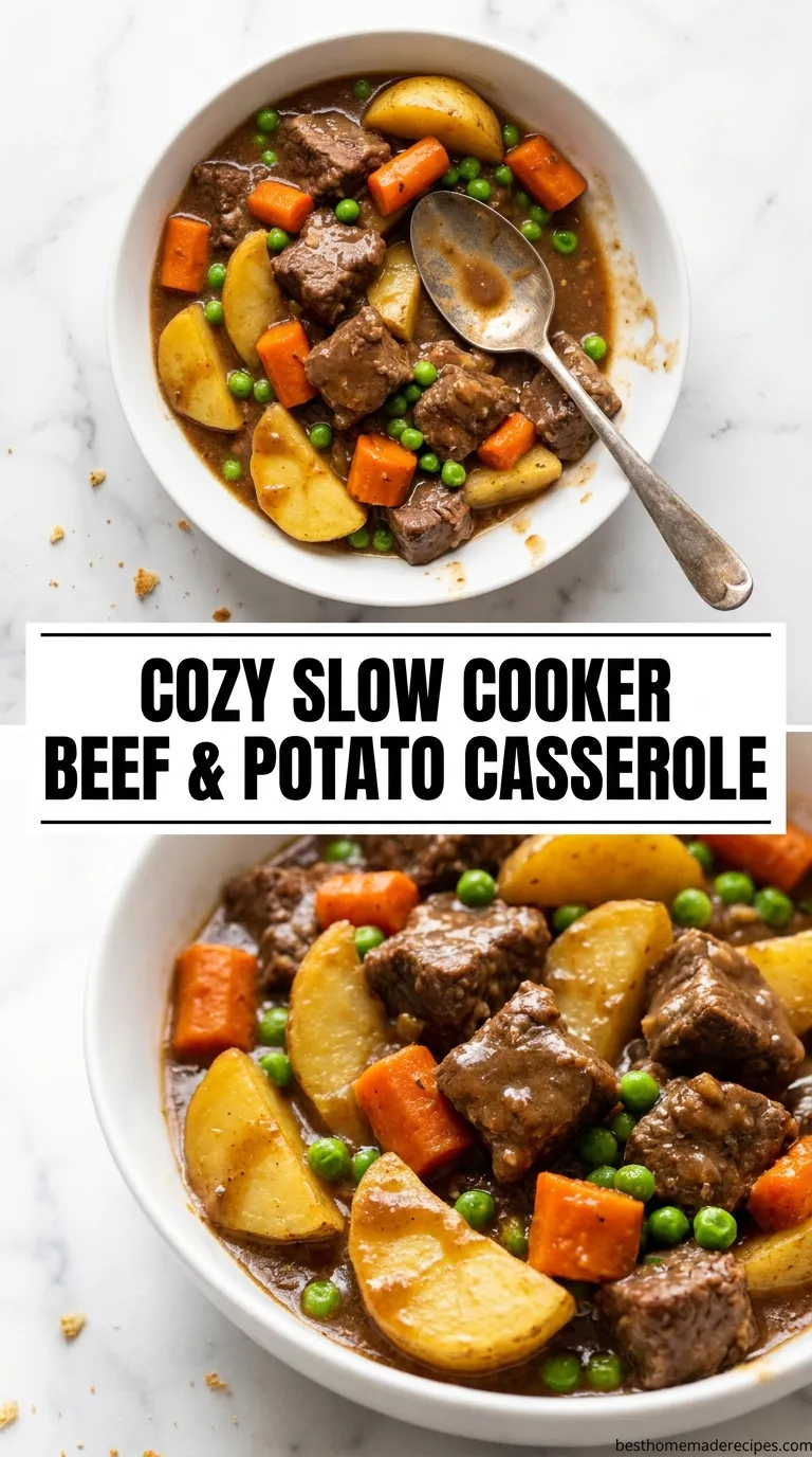 Slow Cooker Beef & Potato Casserole Recipe
