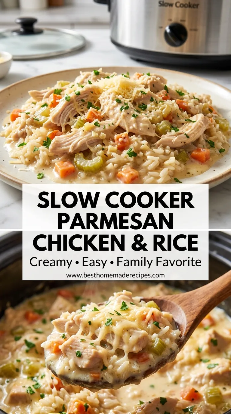 Slow Cooker Parmesan Chicken And Rice Recipe