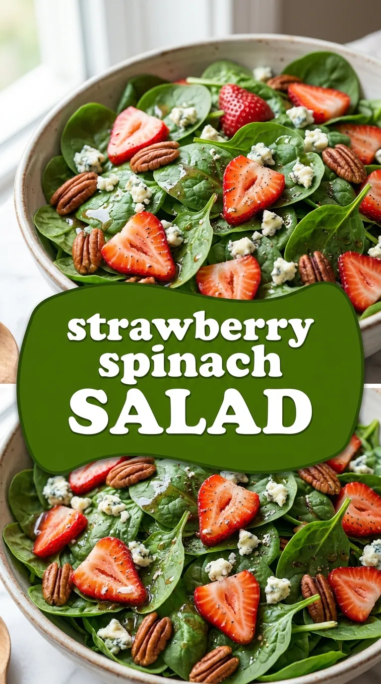 Strawberry Spinach Salad with Balsamic Dressing Recipe
