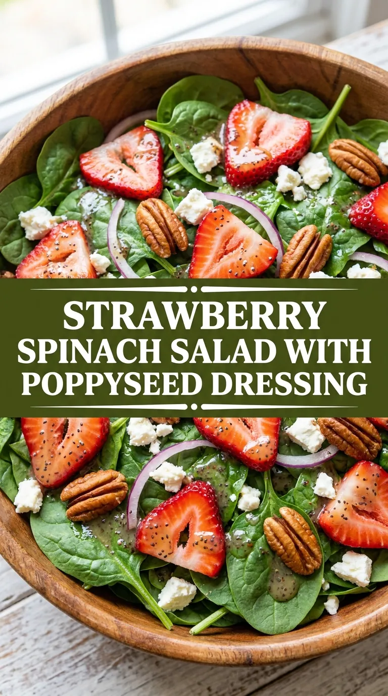 Strawberry Spinach Salad with Poppyseed Dressing Recipe