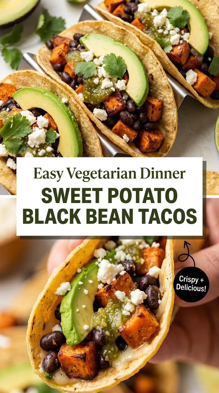 SWEET POTATO BLACK BEAN TACOS SIMPLE DINNER 4 Sweet Potato Black Bean Tacos Recipe