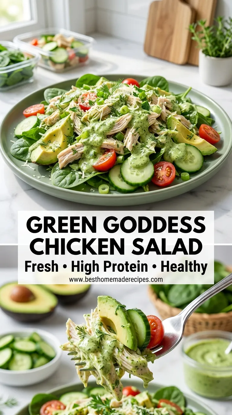 THE GREEN GODDESS CHICKEN SALAD SECRET 4 Green Goddess Chicken Salad Recipe