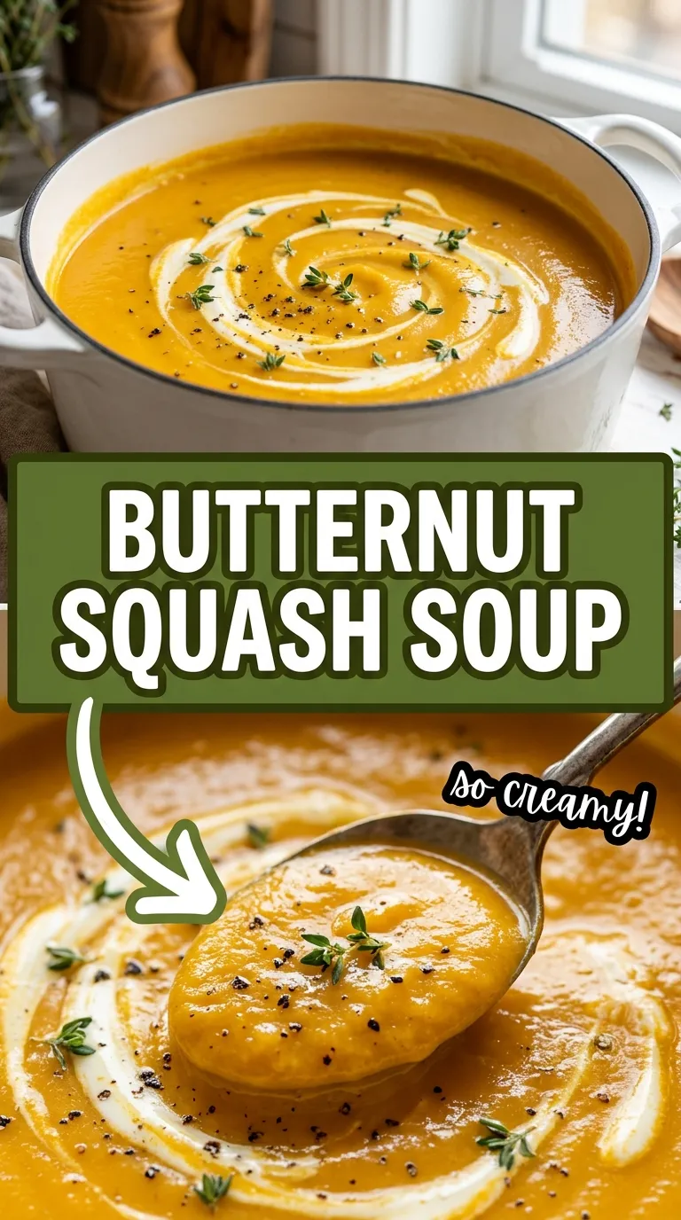VELVETY BUTTERNUT SQUASH SOUP YOU WILL LOVE 4 Butternut Squash Soup Recipe