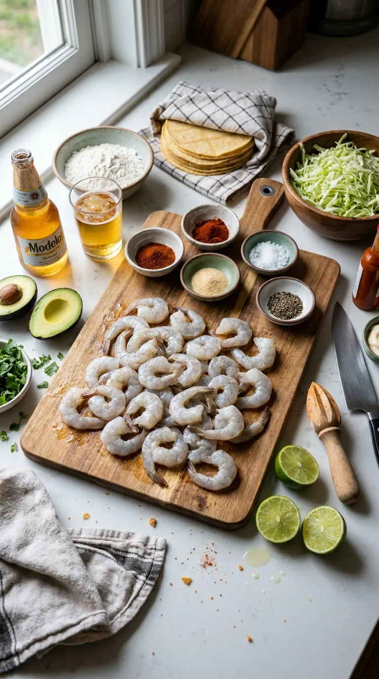 Baja Shrimp Tacos Ingredients